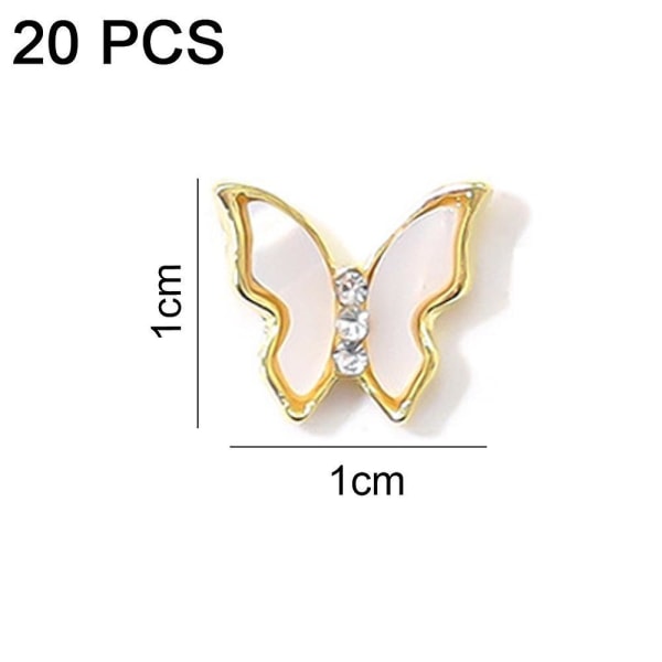 3d Nail Art Butterfly Nail Art Rhinestone Diamond Glitter, Novel Design Akryl Butterfly Nail Art smykker