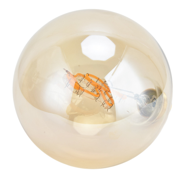 4W E27 Globe LED-lamppu Himmennettävä koristeellinen vintage-ruusu muotoinen hehkulamppu 360LM 2200K lämmin valkoinen 220V