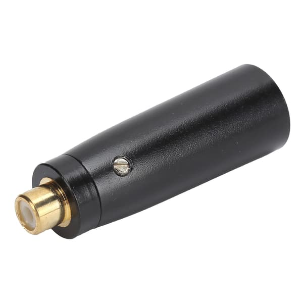RCA Hun til XLR Han Adapter Guldbelagt Audio Connector til Mixer Mikrofon Sort