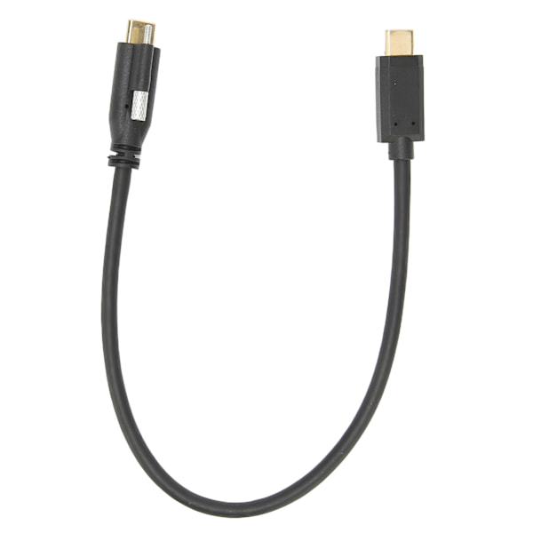USB 3.1-kabel C til C hann til hunn med låsemutterCa 11,8 tommer lang USB C til USB C-kabel for telefon Laptop laderUSB C hann til USB C hunn