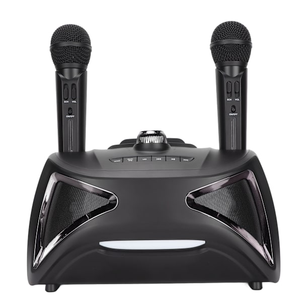 ST‑2025 Bluetooth Karaoke Maskin Kraftfull Bluetooth-högtalare med dubbla trådlösa mikrofoner