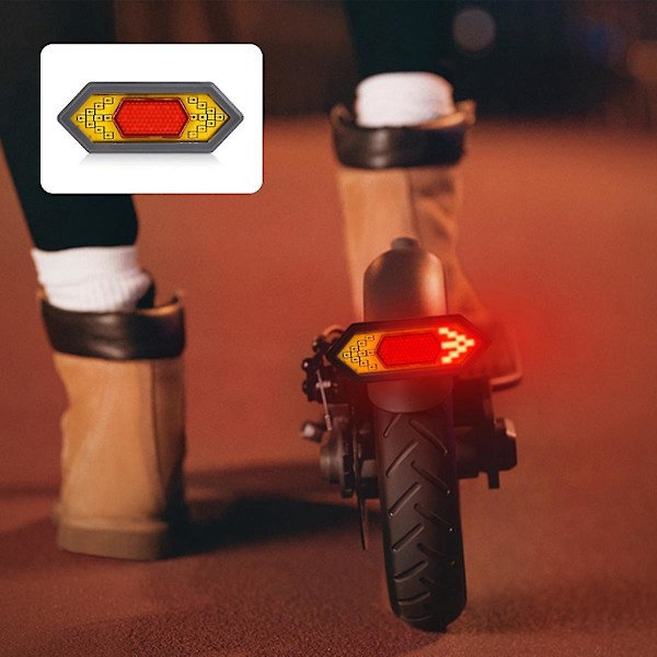 Reflekterende bakre blinklys for Mi elektrisk scooter M365/Pro/1s/Lite/Essential