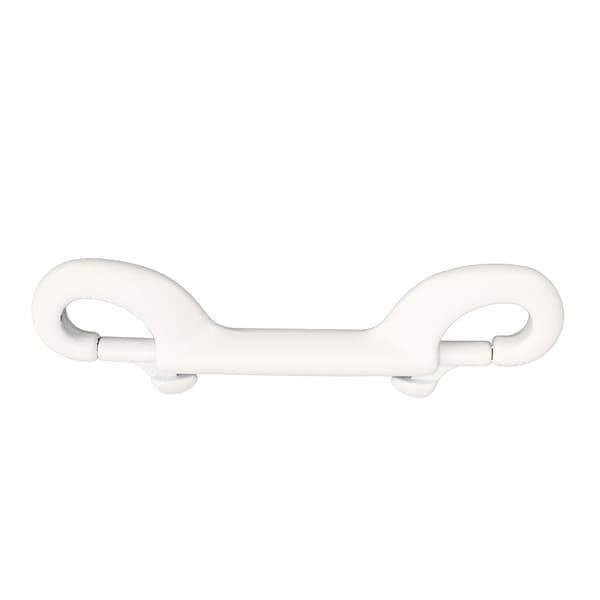 100 MM dobbeltendet Snap Dykkerkrog Quick Release 316 Rustfrit stål Dobbeltendet Snap Krog Kompatibel med Dykning BCD Hvid