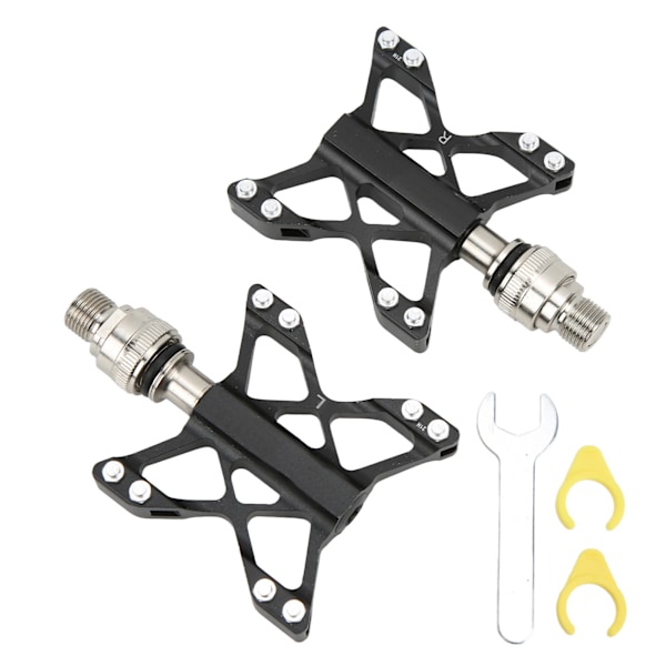 1 Par Aluminium Legering Cykel Hurtigudløsning Pedaler Anti-Skridsikker Foldbar Cykel Leje Pedaler