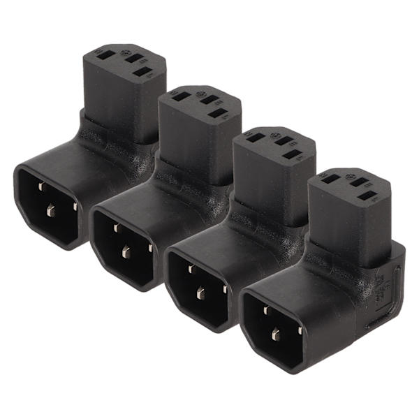 4 kpl IEC320 C14 - IEC320 C13 Virtapäätä Professionaalinen C14 - C13 Virtakytkimen Adapter UPS PDU Palvelimen Tietokoneen Pistorasiaan