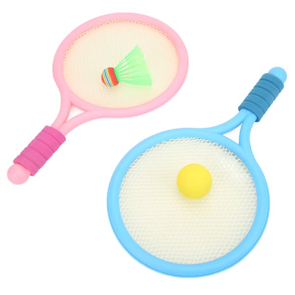 1 par barn badmintonracket tennisracket trening Balanse barnracket Søt barnracket med badmintongummiball