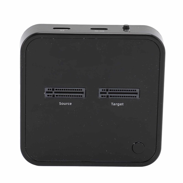 M.2 NVMe Duplikator Dobbel Bay 10 Gbps Offline Klon USB C M.2 NVMe SSD-dokkestasjon for NVMe PCIe 2242 2260 100‑240V EU-kontakt