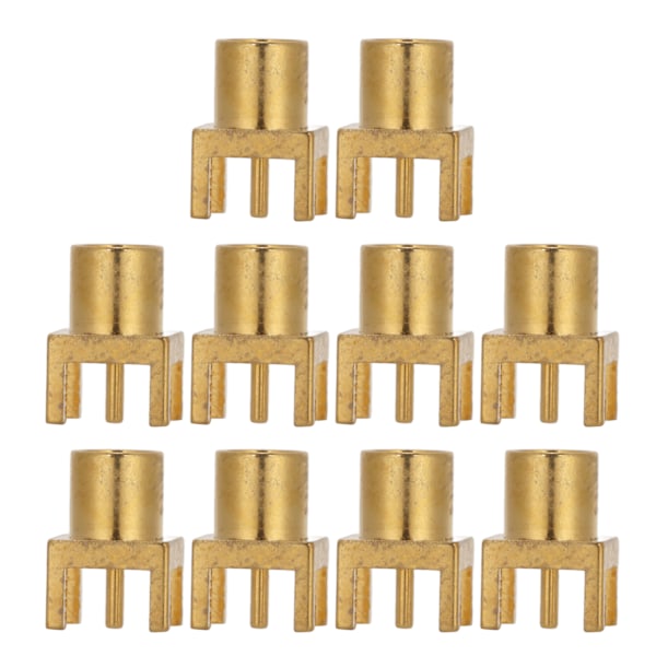 10 ST MCX Socket PCB Lödkortsänduttag 4-stifts honkontakt OFC-material 50 ohm