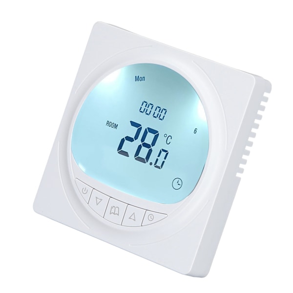 Vann Gulvvarme Termostat LCD Display Smart Hjem Temperaturkontrollpanel 220V