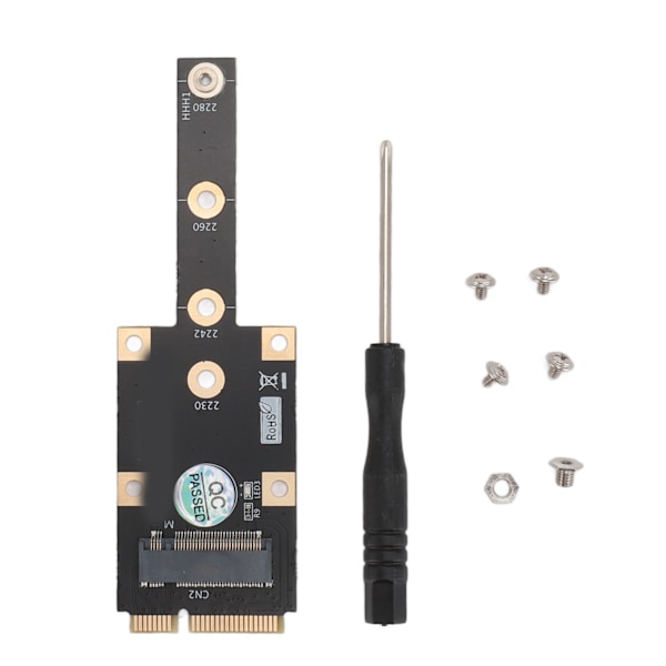 M.2 NGFF NVME SSD-sovitin Mini PCIE:stä M.2 M-avaimeen Muuntajasovitin 2230 2242 2260 2280 M.2 SSD:lle