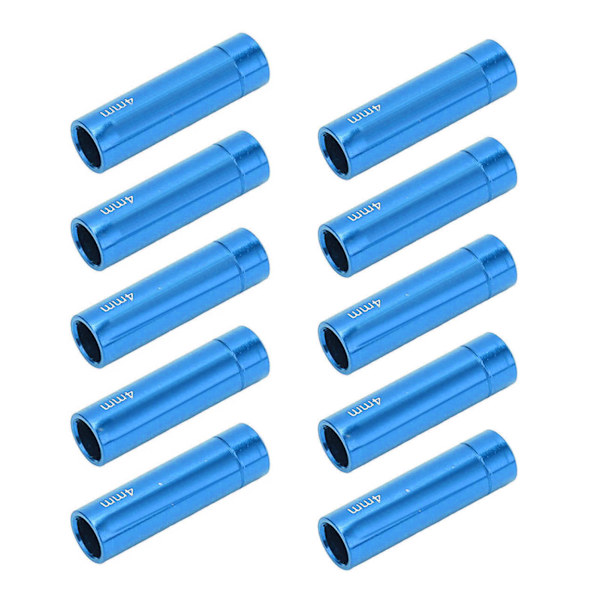 10 stk Cykel Gear Kabel End Caps Aluminium Legering 4mm Gear Kabel End Caps til Road Mountain Bike Blå