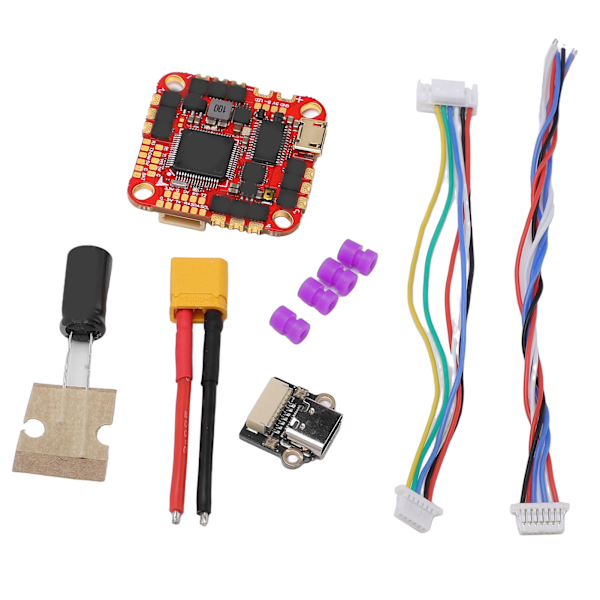 HAKRC F722 Flight Controller Kit med 40A ESC-kondensator til FPV Racing Drone Flyvemaskine Sort