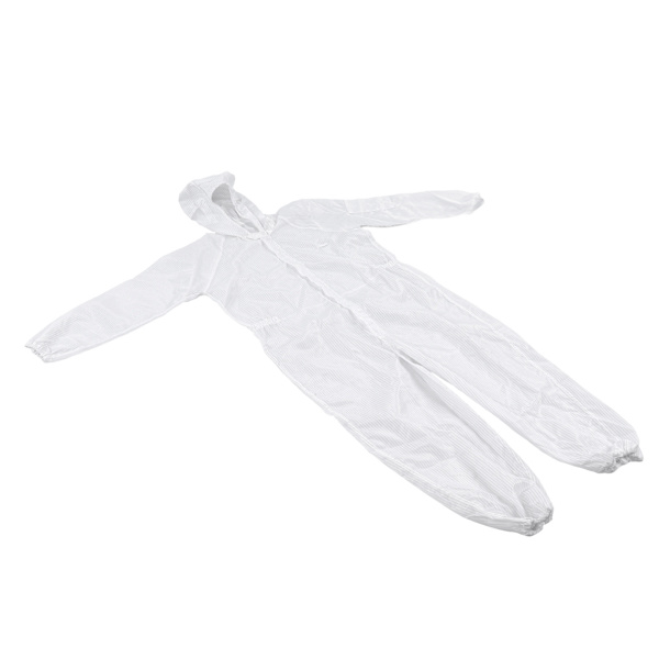 Beskyttelsesdragt Polyester Statisk Bestandig Støvsikker Partikelsikker Arbejdstøj til SMT Workshop 4XL