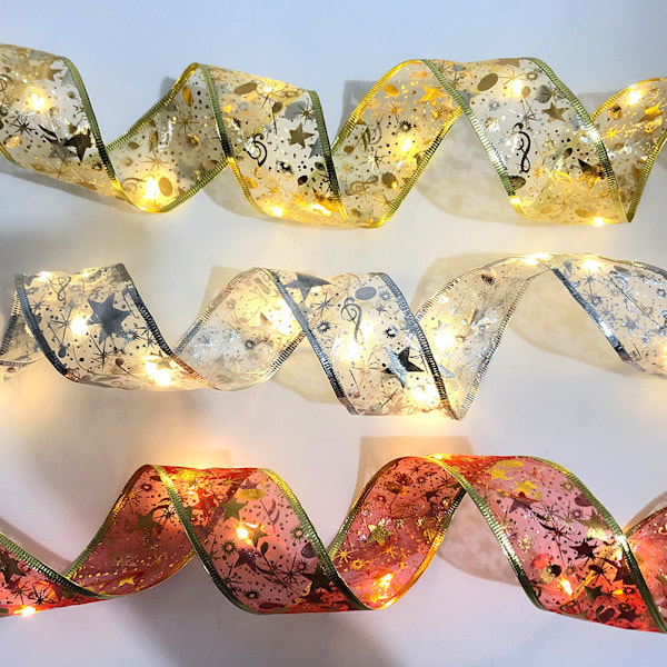 5 eller 10 meter Fairy Lights LED Båndlysstreng Juletræ Glødende Lys til Rum Have og Terrasser