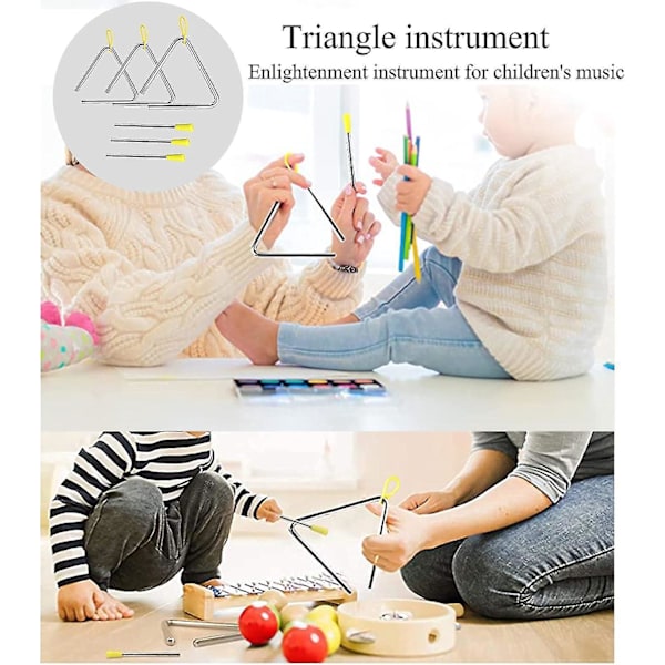 Triangle Percussion Instrument Sæt til Børn