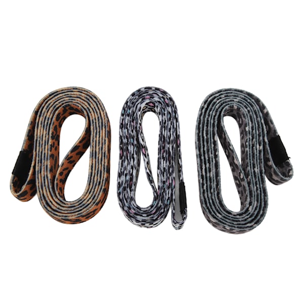 Unisex Leopard Print Pull Up Assistance Band Lange Modstandsbånd til Træning