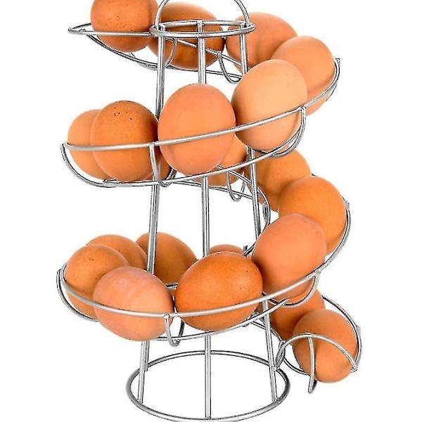 Elegant Silver Mounted Kitchen Egg Storage Rack