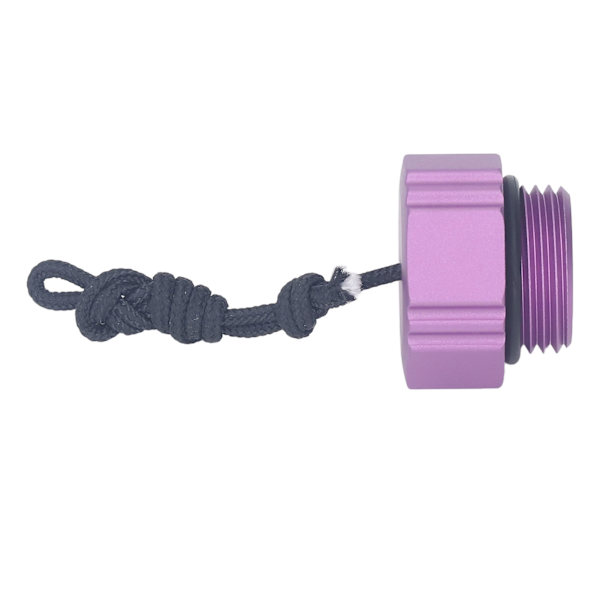Scuba Diving Regulator Dammlock Gevindt Aluminiumlegering Første Trin Din Scuba Tank Ventil Dammskyddel Lilla