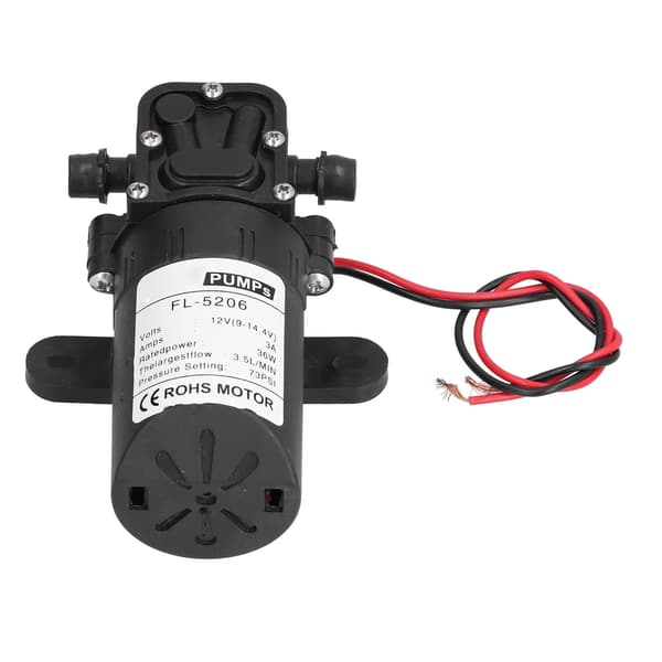 Diafragmapump med rakt rör DC12V 36W 73PSI Jordbruks elektrisk spruta DC vattenpumpstillbehör
