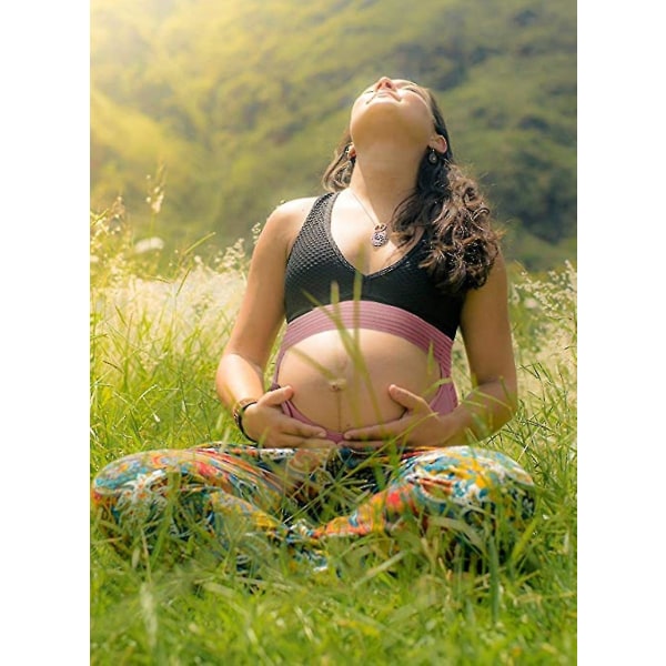 Gravide kvinner Belter Gravid Mage Belte Midje Pleie Mage Støtte Mage Band Rygg Brace Protector Gravid Maternity klær Black XL