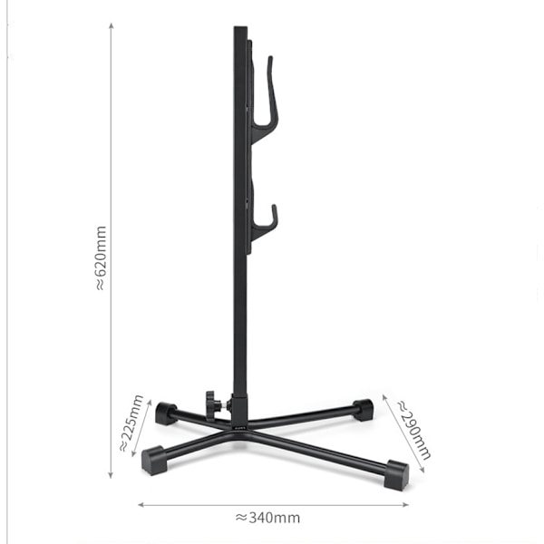 Cykelopbevaringsstativ Vertikal Trætype Justerbar Cykelreparation Holder Parkeringsstativ