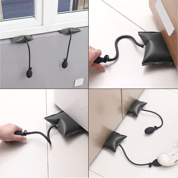2 pcs mounting wedge air wedge air cushion inflatable lifting tool for installing windows, blinds, doors, effortless lifting