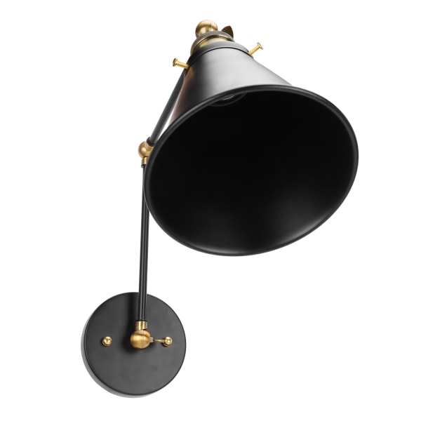 Væglampe E27 Vintage industriel metal væglampe arm Justerbar senge-læselampe AC85‑265V
