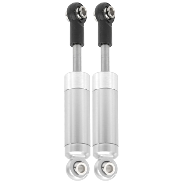 2 stk RC 72mm fjedrløse støddæmpere i legering til TRAXXAS SLASH 2WD 1/10 RC bil Sølv