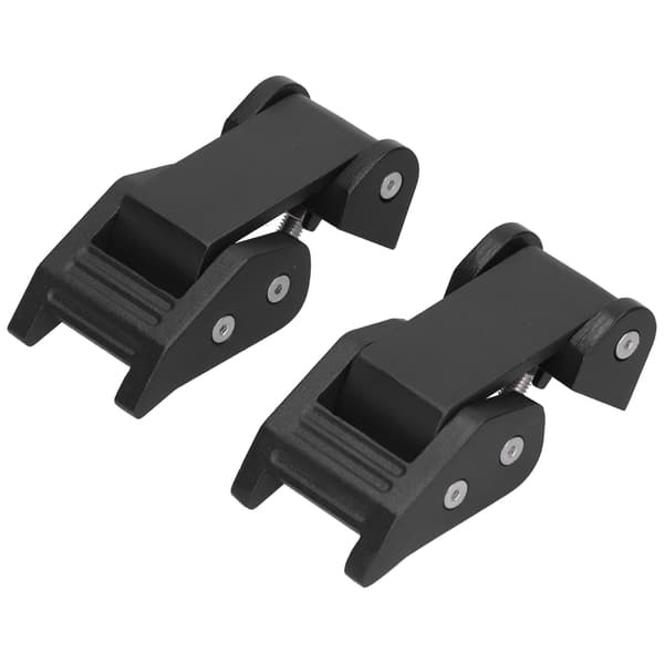 【NX】Motorhjelmslåsspændesæt aluminiumslegering sort passer til Jeep Wrangler / Gladiator