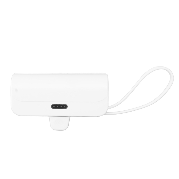 Mini bärbar laddare multifunktion inbyggd kabel för IOS-gränssnitt Typ C 2 i 1 Mini USB C Powerbank för nödsituationer