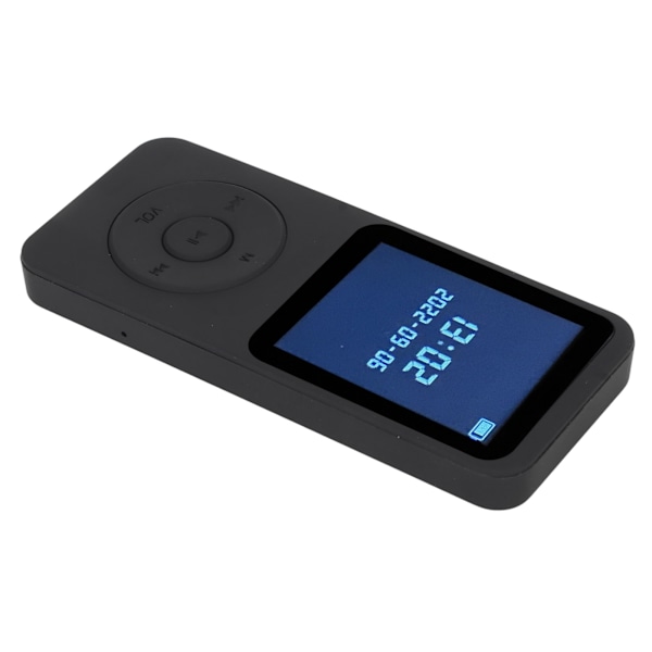 MP3 MP4 Afspiller Bluetooth 5.0 Ultra Tynd Digital LCD 1.77 Tommer Skærm Indbyggede HD Højttalere Bærbar HiFi Musik Afspiller Med 8G Hukommelseskort