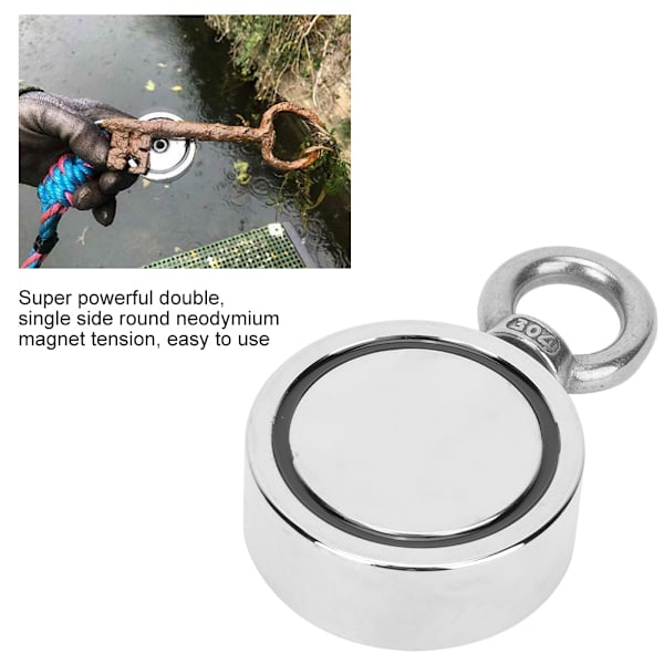 Magnetisk bärgningsring Vattentät dubbelsidig neodymmagnet för fiskelyftLNM48-3