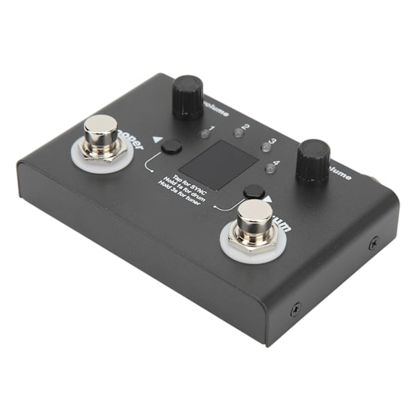 Drum Looper Pedal 4 Lagringsplats 11 minuter Inspelningstid Metal Phrase Loop Effektpedal med tuner