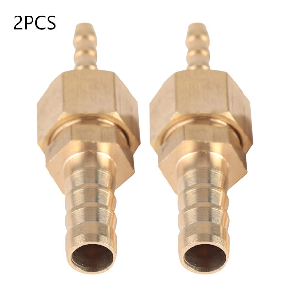 2 stk 4--6 mm messing slange Hulling svansreduserer reduserende kontaktkontakt