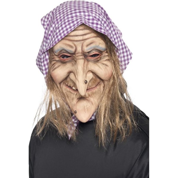 Häxmask Granny Latex Head Mask