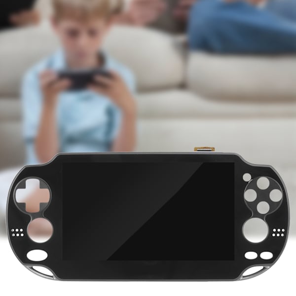 För PS Vita1000 LCD Byt skärm Digitalisering Komplett montering med ram skruvmejsel svart För PS Vita1000 skärm