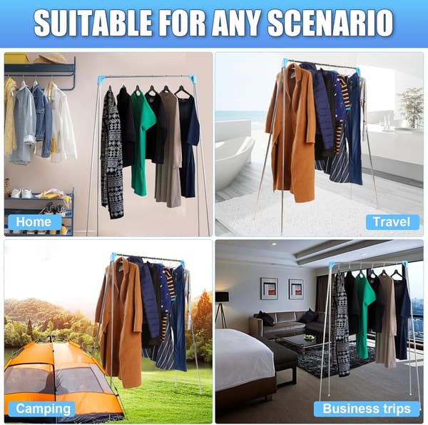 【NX】Portable Clothes Rack, Foldable and Extendable Clothes Rack Compatible with Travel