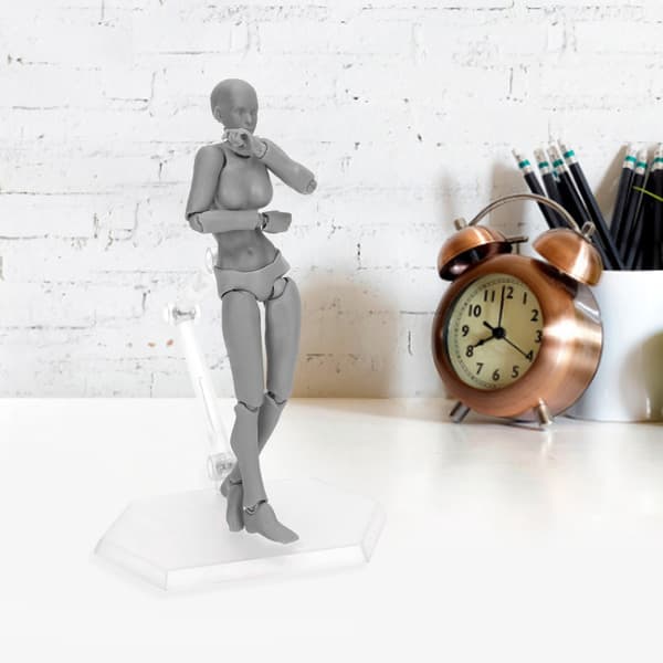 【NX】PVC Actionfigurmodell - Grå