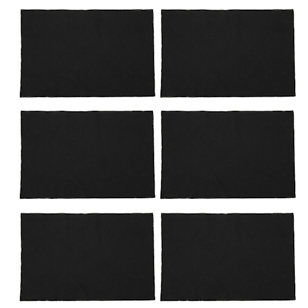 50 STK Rengøringsklud til ruder Tyk spejlrengøringsklud til Campingvogn Yacht Sort 20 cm X 30 cm / 7,9 X 11,8 tommer