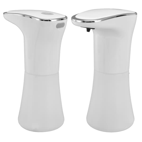 400 ml automatisk sæbedispenser Berøringsfri USB genopladelig Smart Sensor skumsæbepumpe Kompatibel med badeværelseshotel
