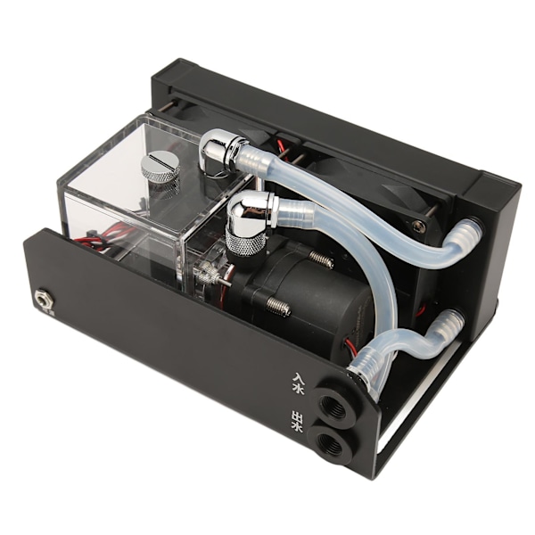 Vattenkylningspump 12V 10W 300ML Vattentank 80mm 4000RPM Fläkt Vattenkylningstank för industrin