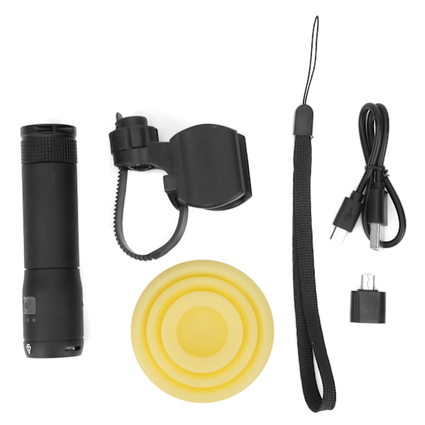 Pyörä Ultra-Night Etuvalo USB-lataus Heaglight Yöajo Vedenpitävä taskulamppu
