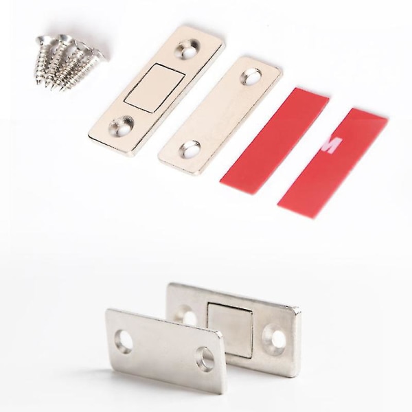 Stempelfri magnetisk dørlukker skabsdørmagneter Ultratynde til køkkenskab Garderobeskab 5PCS