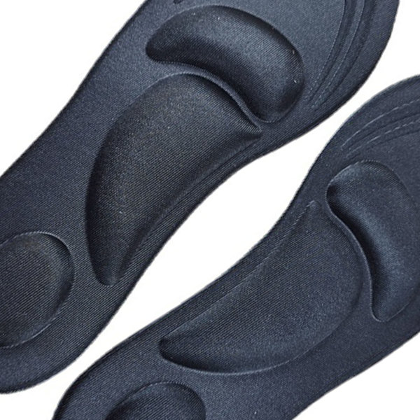 1 par innersulor för kvinnor och män Mjukt skum Andas Svettabsorberande Stötdämpande Deodorisering Arch Support Innersula Svart Herr 40-45