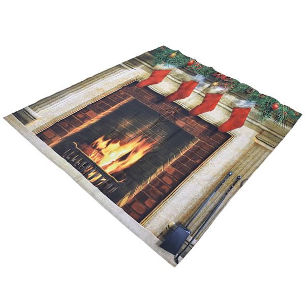 Julgardiner Klassisk Design Tryck Xmas Traditionell Vintersäsong Tema Fönstergardiner för sovrum Vardagsrum150x166cm Jul 21