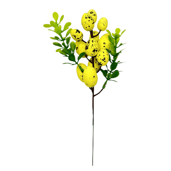 Easter Egg Tree Branch 8,7 tum lång plastskum rika färger verklighetstrogna hållbara påskäggssticklingar