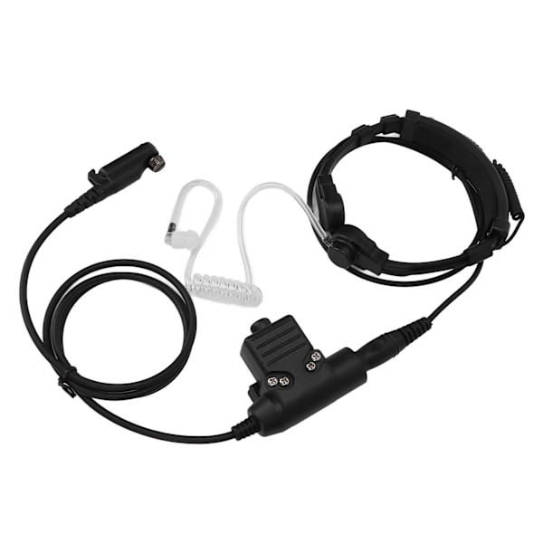 Halsmikrofonhodetelefon 7,1 mm Teleskopisk U94 PTT ørepropp for PD600 PD602 PD605 PD662 PD665 PD680 PD682 PD685 X1p X1e