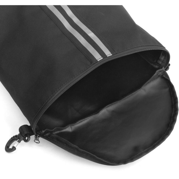 Kayak Deck Bag SUP Deck vetoketjullinen pussi kääntyvillä karabiineilla Kayak Dry Bag, malli: Musta