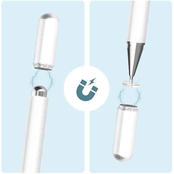 Universal smartphone/tablet/pen med høj præcision, hvid White