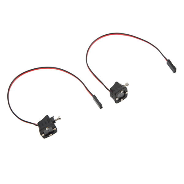 1 par RC bil LED-ljus fyrkantig strålkastare DIY leksaksmodell Spotlight för 1/10 simuleringsbil